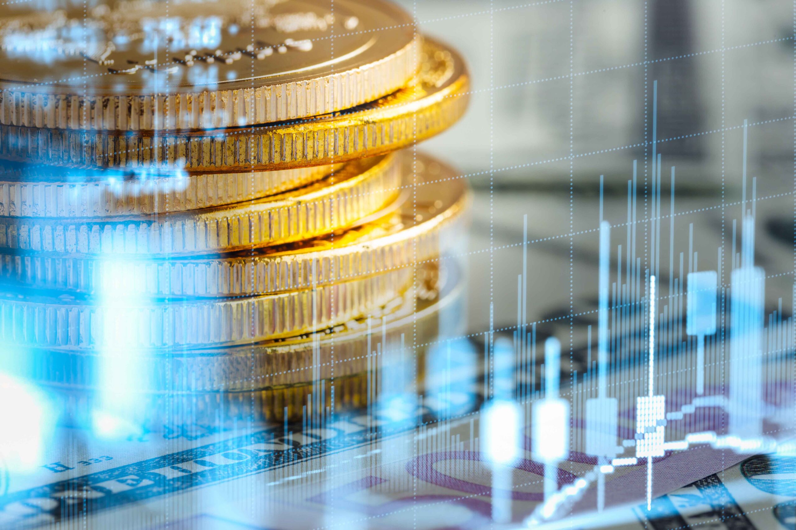Stock market or forex trading graph and candlestick chart suitab Premia kogeneracyjna jest dopłatą do wytworzonej, wprowadzonej do sieci, a także sprzedanej energii elektrycznej, która pochodzi z wysokosprawnej kogeneracji.