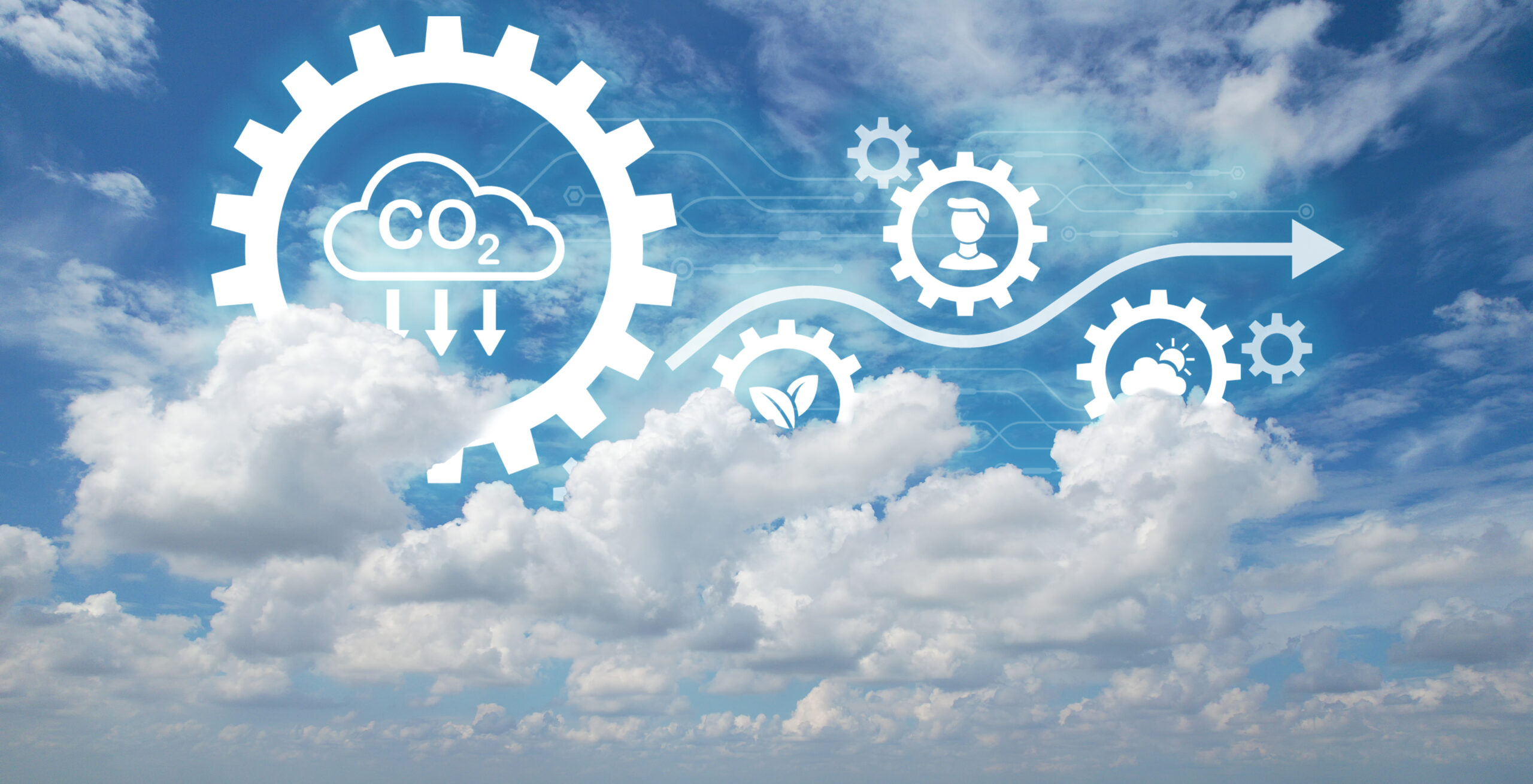 Blue sky adorned with fluffy white clouds, while CO2 icons served as reminders of our collective responsibility towards environmental sustainability and reducing carbon emissions. Ślad węglowy produktu i firmowe emisje będą coraz ważniejszym kryterium doboru kontrahentów.